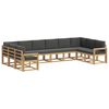 vidaXL Conjunto de Sof&aacute;s para Exterior 10 unid. Branco e Antracite