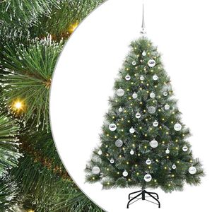 vidaXL &Aacute;rvore de Natal Artificial com 150 LEDs Verde 150 cm PE e PVC