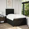 vidaXL Cama boxspring com colch&atilde;o 120x190 cm tecido preto