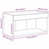 vidaXL Gabinete para TV Carvalho Artesanal 60 x 30 x 30 cm