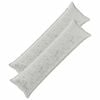 vidaXL Capa almofada 2 unid. HOUTEN Cinzento-claro 40 x 145 cm Flanela