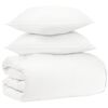 vidaXL Conjunto de Edredom 3 unid. Branco Bambu