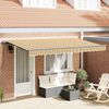 vidaXL Toldo Retr&aacute;til Amarelo 400 x 200 cm tecido