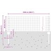 vidaXL Cerca com Poste Cinzeto 0,4 x 25 m A&ccedil;o e PVC