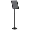 vidaXL Displays de Feira Preto 30 x 25 x 128 cm Alum&iacute;nio