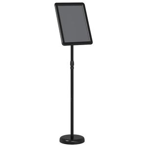vidaXL Displays de Feira Preto 30 x 25 x 128 cm Alum&iacute;nio