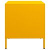 vidaXL Mesa de cabeceira 35x39x43,5 cm a&ccedil;o amarelo mostarda