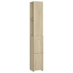 vidaXL Arm&aacute;rio WC 25x26,5x170 cm derivados de madeira carvalho sonoma