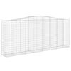 vidaXL Cestos gabi&atilde;o arqueados 25 pcs 400x50x160/180 ferro galvanizado