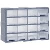 vidaXL Caixa organizadora com 16 gavetas m&eacute;dias 52x16x37 cm