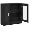 vidaXL Gabinete de Livros Carvalho Preto 82,5 x 30,5 x 80 cm