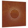 vidaXL Decora&ccedil;&atilde;o p/ muro de jardim 55x55 cm a&ccedil;o corten design sol