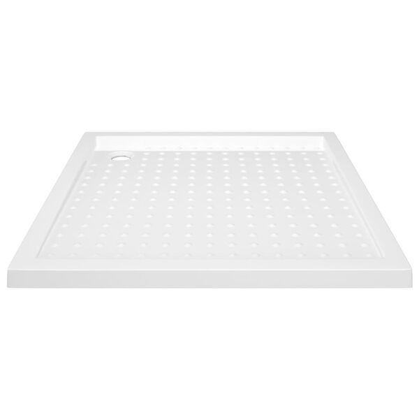 vidaXL Base de chuveiro com pontos 90x90x4 cm ABS branco