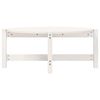 vidaXL Mesa de centro 87x48x35 cm madeira de pinho maci&ccedil;a branco