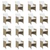 vidaXL 17 pcs conjunto jantar p/ jardim c/ almofad&otilde;es vime PE bege
