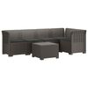 vidaXL Sof&aacute; de Jardim de 5 Pessoas com Almofadas Visual de Rattan PP