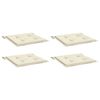 vidaXL Almofadões p/ cadeiras jardim 4pcs 40x40x4 cm oxford cor creme