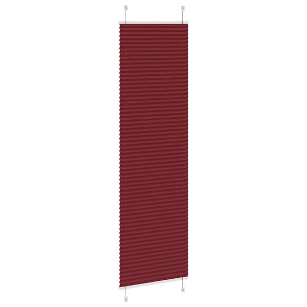 vidaXL Plissado Cego Bord&eacute;us Vermelho 60x200 cm Largura Tecido