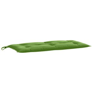 vidaXL Almofad&atilde;o banco jardim 100x50x7cm mesclado tecido verde