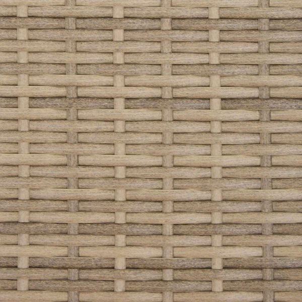 vidaXL Arm&aacute;rio com porta Bege 70 x 50 x 87 cm Poli&eacute;ster e Rattan Roly