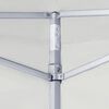 vidaXL Tenda dobr&aacute;vel profissional festas 2 paredes 2x2m a&ccedil;o branco