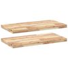 vidaXL Prateleira flutuante 2pcs 100x40x4 cm ac&aacute;cia maci&ccedil;a n&atilde;o tratada