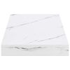 vidaXL Prateleira de Parede 2 pcs M&aacute;rmore Branco 50 x 23,5 x 4 cm