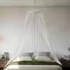 vidaXL Rede mosquiteira para cama malha 220 56x56x220 cm branco