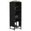 vidaXL Buffet Carvalho Preto 35 x 37 x 117 cm