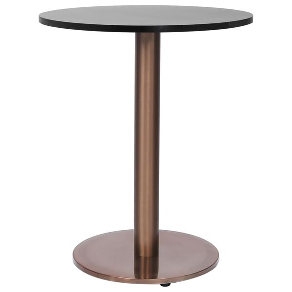 vidaXL Perna para mesa de bistr&ocirc; &Oslash;45x72 cm a&ccedil;o inoxid&aacute;vel dourado