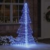 vidaXL &Aacute;rvore de Natal com 240 LEDs Azul 180 cm Acr&iacute;lo