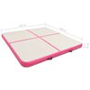 vidaXL Colch&atilde;o de gin&aacute;stica insufl&aacute;vel c/ bomba 200x200x15 cm PVC rosa