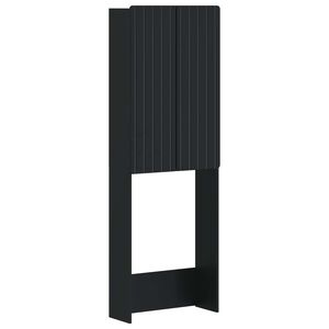 vidaXL Arm&aacute;rio de banheiro ZWOLLE Preto 66 x 25,5 x 190 cm