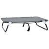 vidaXL Cama para Cachorro 70 x 46 x 18 cm A&ccedil;o Cinzento-claro