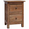 vidaXL Mesa de cabeceira em madeira de mogno maci&ccedil;a 40x30x51 cm