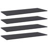 vidaXL Prateleiras p/ estante 4pcs 100x40x1,5cm contraplacado cinzento