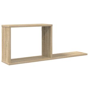 vidaXL Prateleiras flutuantes Carvalho Sonoma 80 x 15 x 30 cm