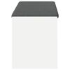 vidaXL Banco de Hall com almofada Branco 103 x 38 x 45 cm