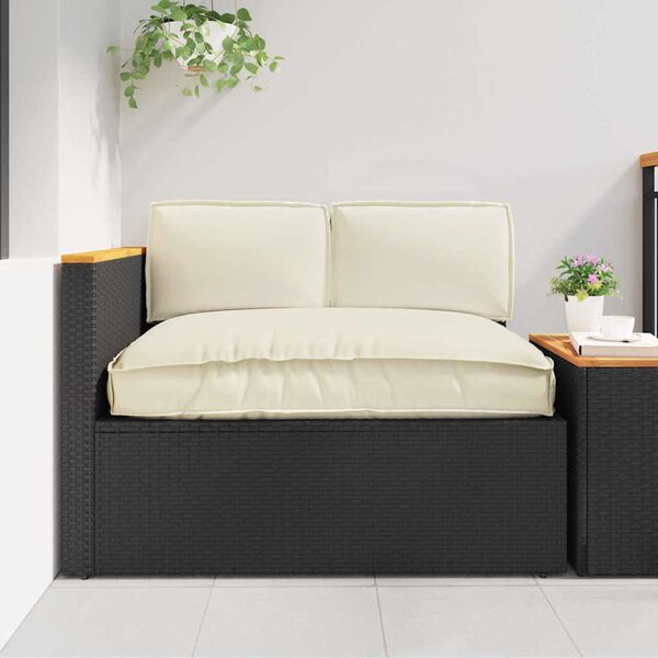 vidaXL Conjunto de Almofadas para Palete 3 pcs Creme 120 x 80 x 12 cm