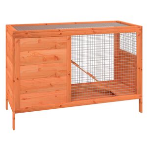 vidaXL Coelheira 103x44x69,5 cm pinho maci&ccedil;o castanho