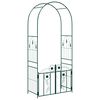 vidaXL Arco de Jardim Verde 102 x 50 x 218 cm A&ccedil;o