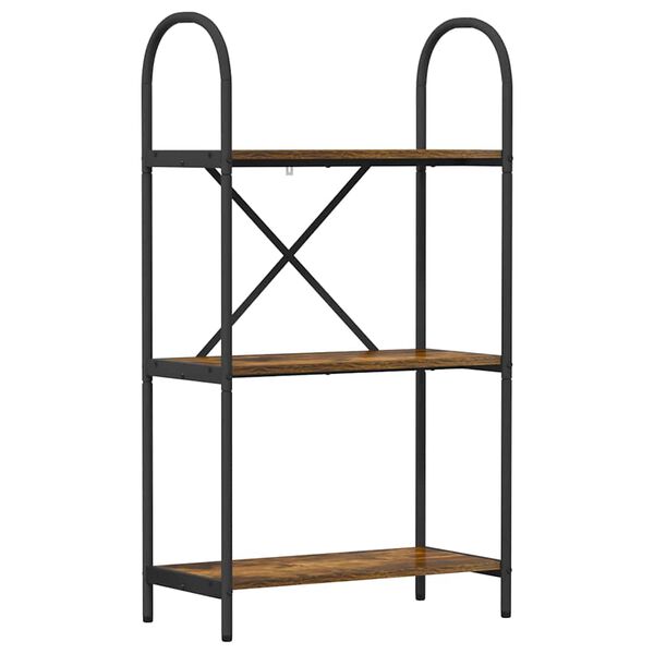 vidaXL Estante Carvalho Defumado 60 x 30 x 109 cm Madeira processada