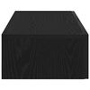 vidaXL Prateleira parede c/ gavetas 80x33x17 cm deriv. madeira preto
