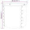 vidaXL Vaso/floreira de jardim aço galvanizado 40x40x36 cm cinza