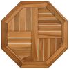 vidaXL Tampo de mesa octogonal 50x50x2,5 cm madeira de teca maci&ccedil;a