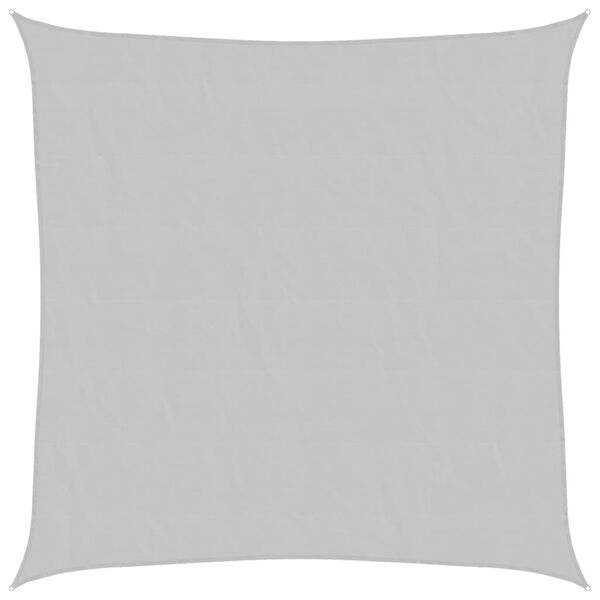 vidaXL Para-sol estilo vela 3,6x3,6m oxford 100% poli&eacute;ster cinza-claro
