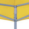 vidaXL Teto para tenda de festas 4x3 m 270 g/m&sup2; amarelo