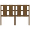 vidaXL Cabeceira de cama 125,5x4x100 cm pinho maci&ccedil;o castanho mel