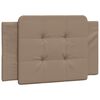 vidaXL Almofad&atilde;o de cabeceira Zadar 80 cm couro artificial cappuccino