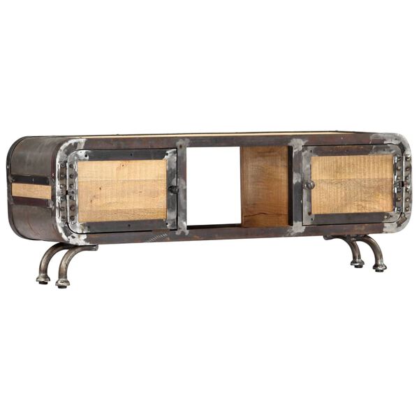 vidaXL Móvel de TV 120x30x42 cm madeira de mangueira maciça